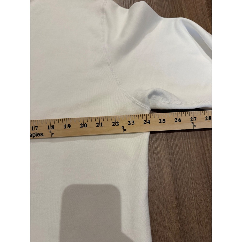 Converse Sweatshirt Men XL White Golf le Fleur Flower Logo Crewneck 10009027-A02 - Picture 6 of 7